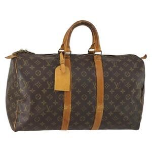 LOUIS VUITTON Monogram Keepall 45 Boston Bag M41428 LV Auth 159641